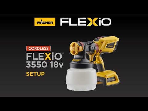 Wagner FLEXiO 3550 18V Cordless Handheld HVLP Paint and Stain