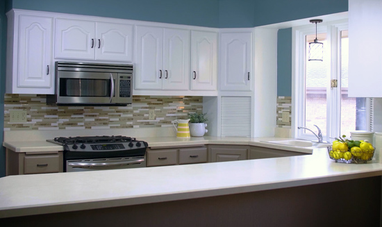 kitchen cabinets after painting
