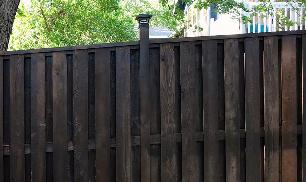 fence after staining