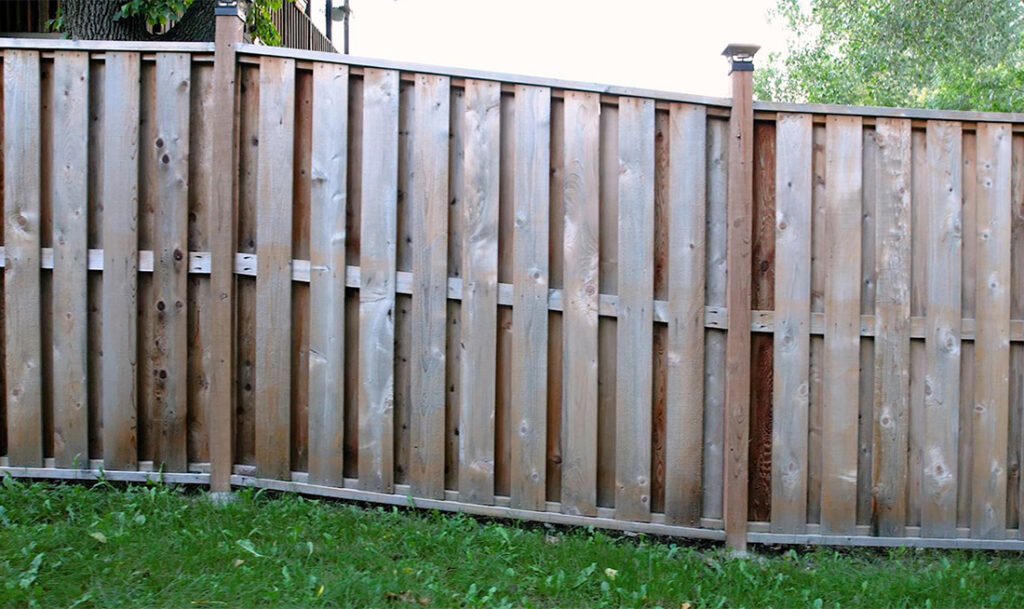 fence before staining