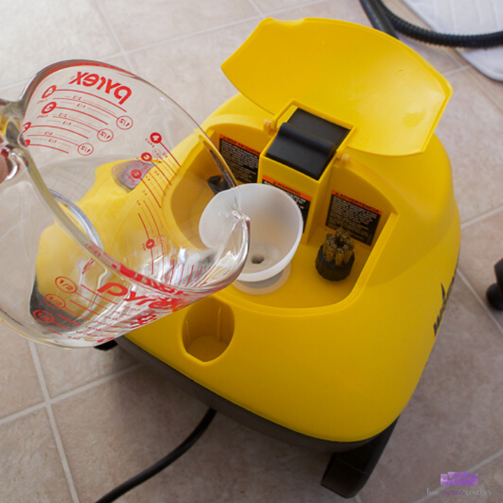 Set up the steam cleaner