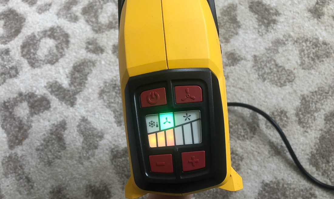 Turn on heat gun