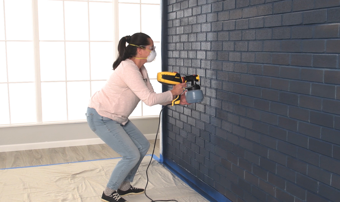 Spray the Second Coat Vertical