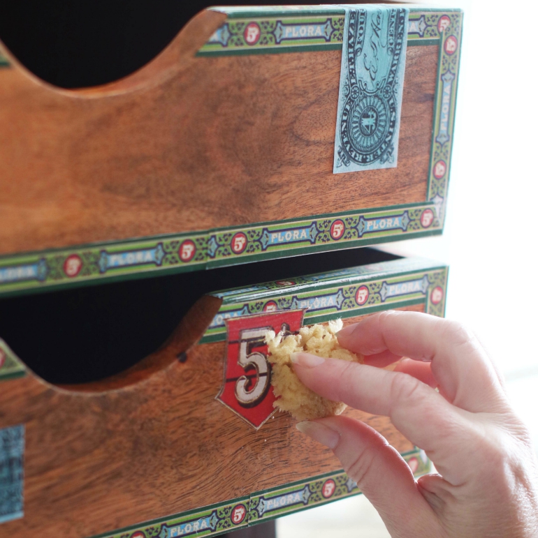 Decoupage drawer fronts