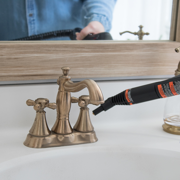 Cleaning the Bathroom Faucet