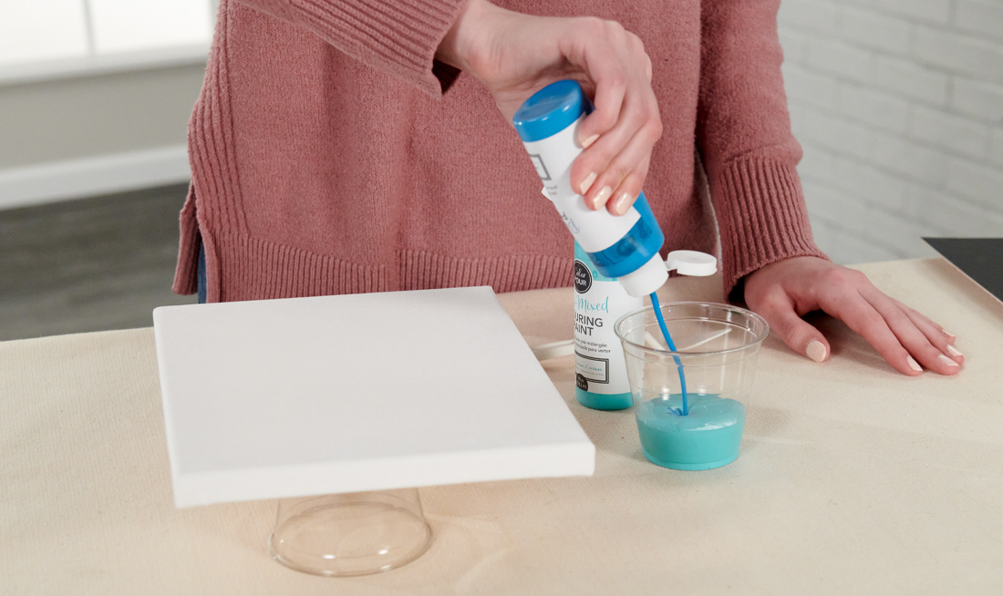 Pour Each Color into a Cup