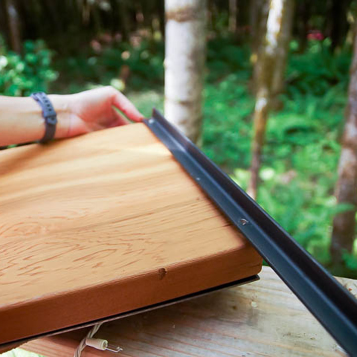 Attach iron to board