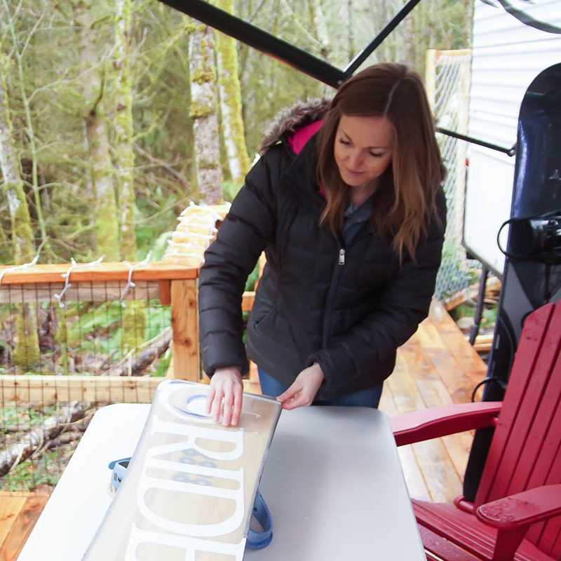 Allow to cool and remove excess wax