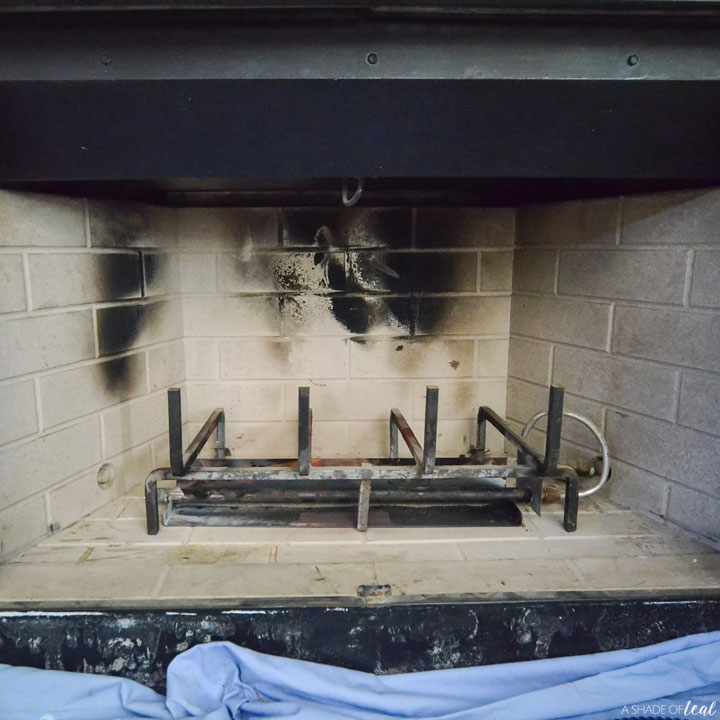 Empty the fireplace