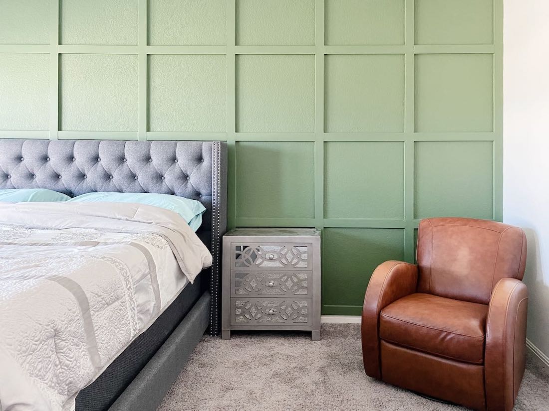 Grid Accent Wall Makeover