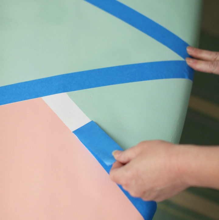 Remove tape after painting