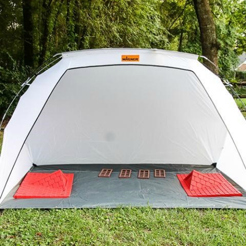 No problem with the Wagner Paint Spray Tent