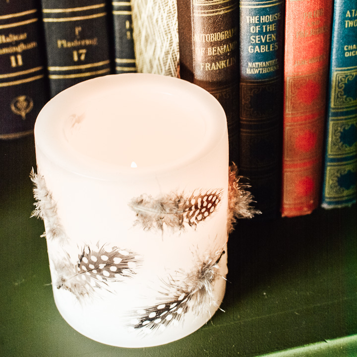 Press items into wax