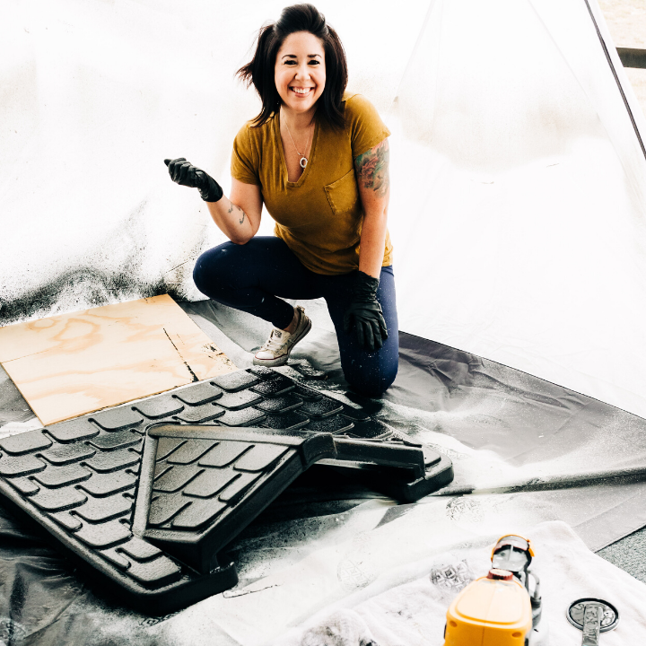 Spray primer using a paint sprayer