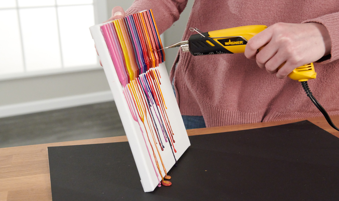 Melt the Crayons with a Heat Gun