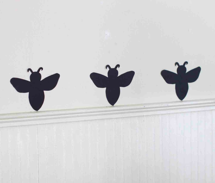 Cut your stencils and adhere to wall