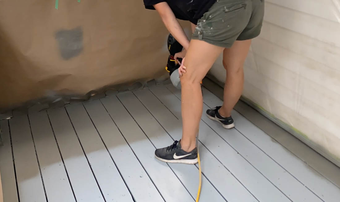 PRIME + PAINT THE FLOOR