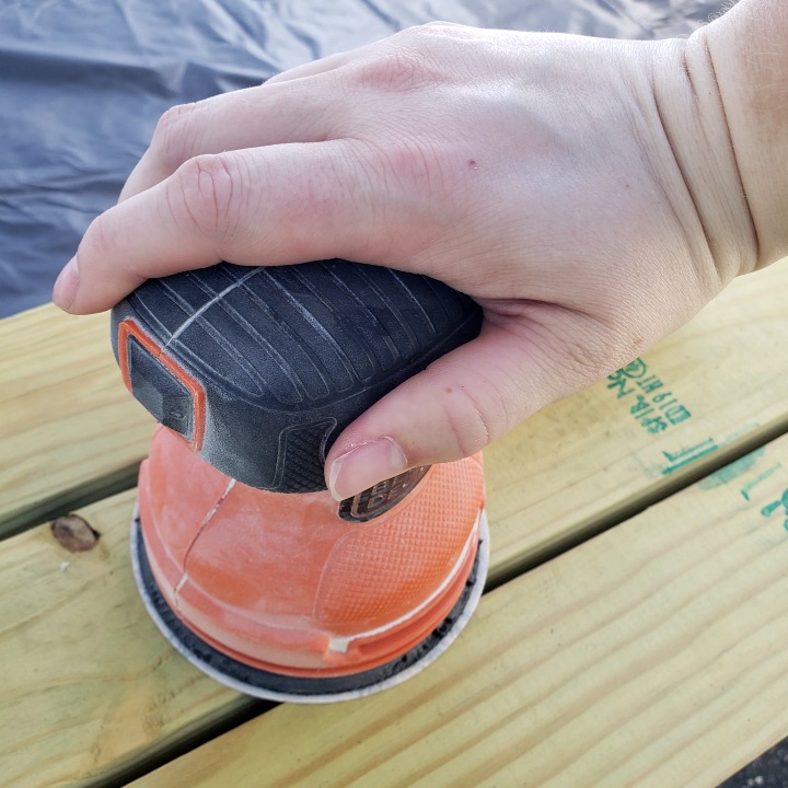 SAND BEFORE PAINTING