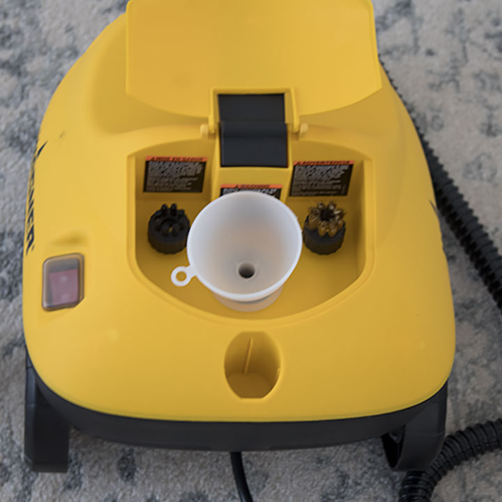 Move furniture and fill steamer