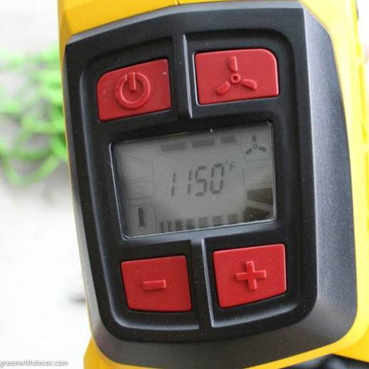 Heat up FURNO 750 heat gun