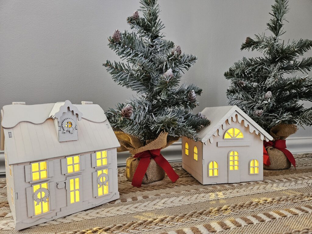 diy painted holiday village