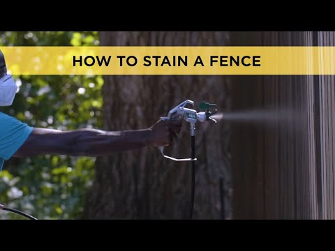 How to Stain a Fence