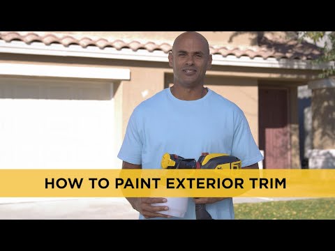 How to paint exterior trim